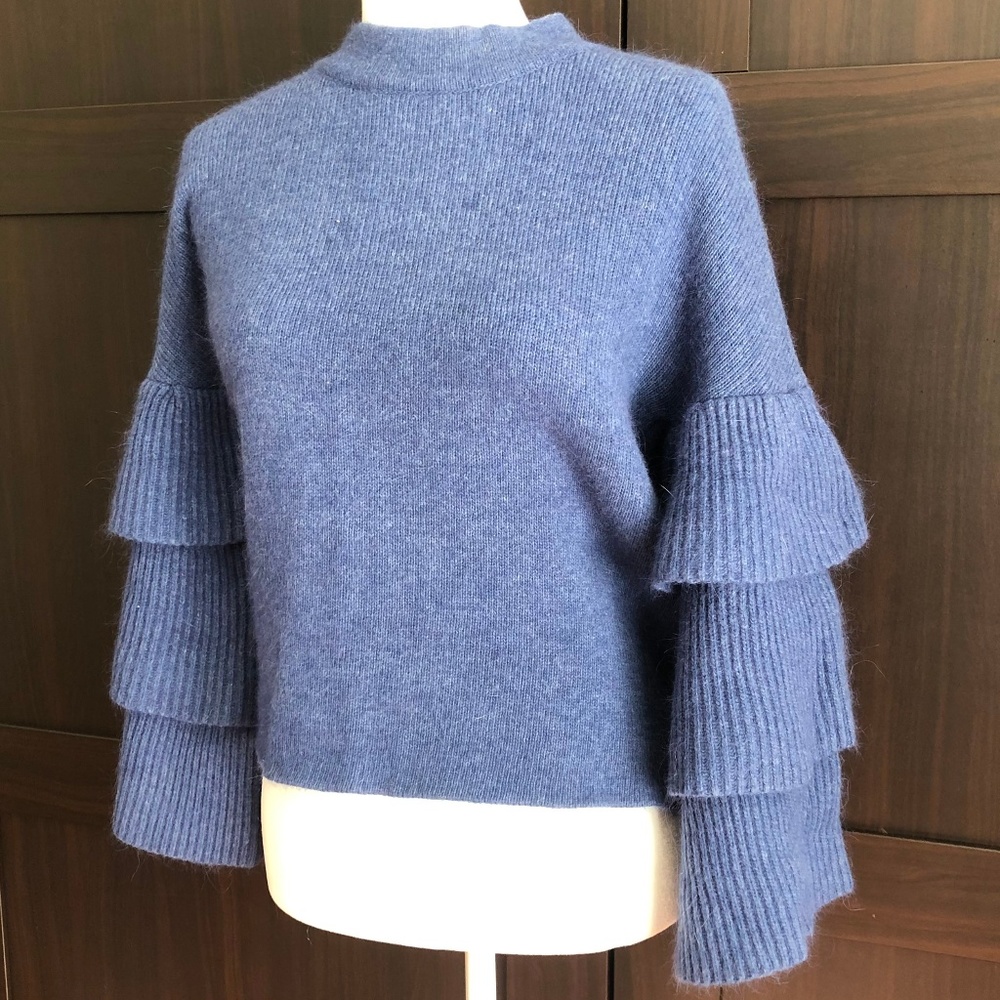 Unique Bell Sleeve Angora Sweater